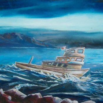 Painting titled "Tekne 3a" by Reis, Original Artwork, Oil