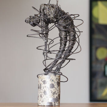 Sculpture titled "Intertwined dance (…" by Karen Axikyan, Original Artwork, Concrete