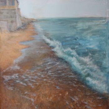 Peinture intitulée "By the Sea. Reflect…" par Yulia Ayko, Œuvre d'art originale, Tempera