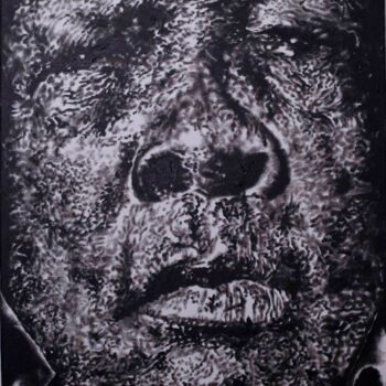 Painting titled "black age series" by Patrick Dodoo, Original Artwork, Acrylic