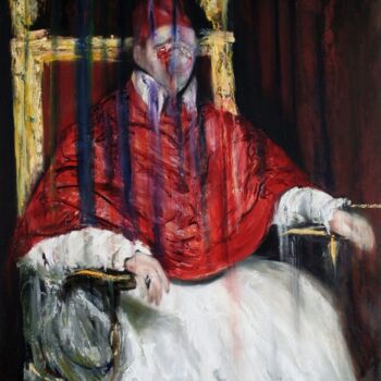 Schilderij getiteld "Study after Velázqu…" door Pepijn Simon, Origineel Kunstwerk, Olie
