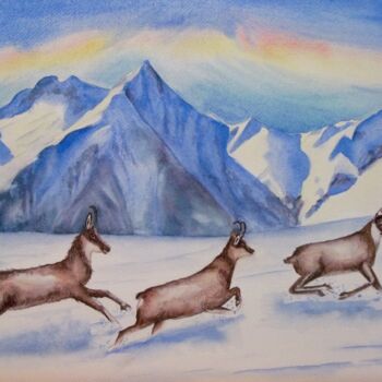 绘画 标题为“Aquarelle originale…” 由Isabelle Redonnet, 原创艺术品, 水彩