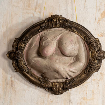 Sculpture titled "Plague" by Armen Manukyan-Burovtsov (Armmenart), Original Artwork, Cement