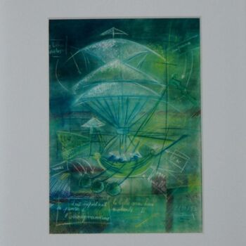 Gravures & estampes intitulée "La belle machine vo…" par Serge Reynaud (Art of Flying), Œuvre d'art originale, Impression nu…