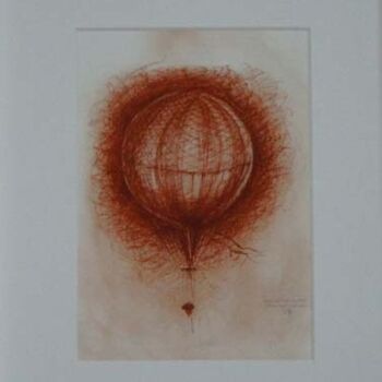 Gravures & estampes intitulée "Le merveilleux ball…" par Serge Reynaud (Art of Flying), Œuvre d'art originale, Impression nu…