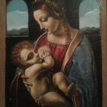 Pintura titulada "Madonna Litta" por Jahangir Seyidov, Obra de arte original, Oleo