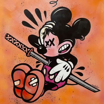 Painting titled "Hara Kiri Miki (ora…" by Ewen Gur, Original Artwork, Acrylic