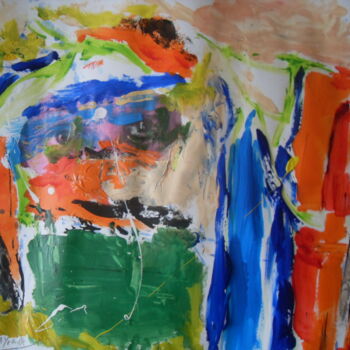 Malerei mit dem Titel "UN REGARD...UNE AME" von Jean-Marc Gayraud, Original-Kunstwerk, Acryl Auf Holzplatte montiert