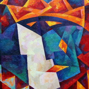 Painting titled ""King of Diamonds"" by Andrei Gordeev, Original Artwork, Oil