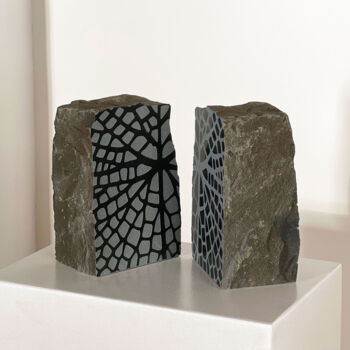 Sculpture titled "Mirror_org_05" by Christoph Jakob, Original Artwork, Stone