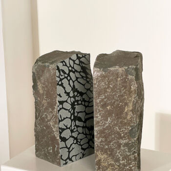 Sculpture titled "Mirror_org_06" by Christoph Jakob, Original Artwork, Stone