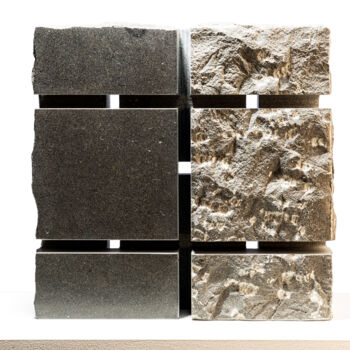 Sculpture titled "Bildsteine_19_k_02" by Christoph Jakob, Original Artwork, Stone