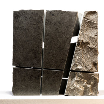 Sculpture titled "Bildsteine_19_k_04" by Christoph Jakob, Original Artwork, Stone