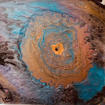 Peinture intitulée "Metallic storm" par Laurent Magrez (LMag), Œuvre d'art originale, Acrylique Monté sur Châssis en bois