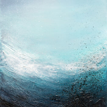 Painting titled "Waves" by Kristen Jelly, Original Artwork, Acrylic