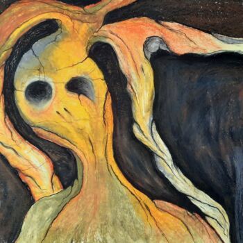 Peinture intitulée "The soul" par Agata Bonda, Œuvre d'art originale, Pastel