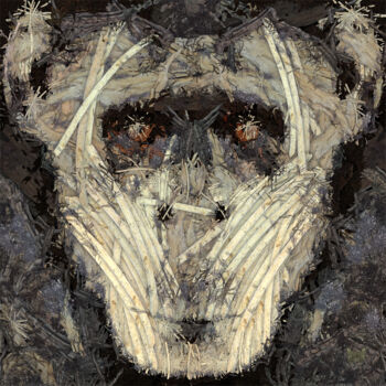 Arts numériques intitulée "Chimpanzee Out Of W…" par Frédéric Durieu & Nathalie Erin, Œuvre d'art originale, Travail numériq…