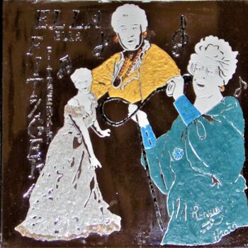 Pittura intitolato "Ella Fitzgerald a T…" da Tonjua Lyles, Opera d'arte originale, Acrilico