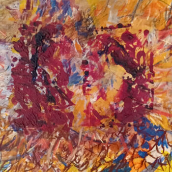 Peinture intitulée "Paradis roux" par Bernard Filippi, Œuvre d'art originale, Acrylique Monté sur Châssis en bois