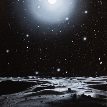绘画 标题为“Sol lunaire 02” 由Pascal Genevois, 原创艺术品, 丙烯 安装在木质担架架上