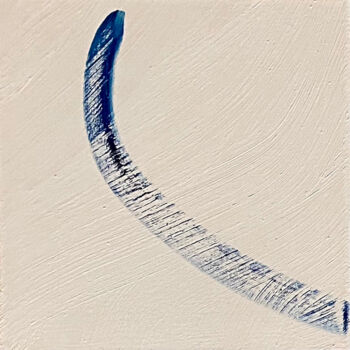 Peinture intitulée "2021-BLEU DE PRUSSE…" par Corine Sylvia Congiu, Œuvre d'art originale, Huile
