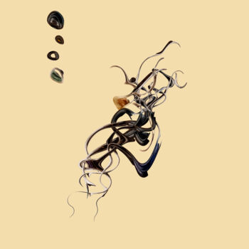 Digitale Kunst getiteld "symbiosis 1" door John Chan, Origineel Kunstwerk, 2D Digital Work