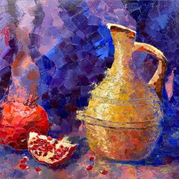 제목이 "Still life with jug"인 미술작품 Yulia Gavarini로, 원작, 기름