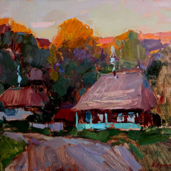 Pittura intitolato "Quiet Evening" da Aleksander Kryushyn, Opera d'arte originale, Olio
