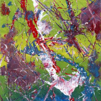 Pittura intitolato "THE CAREFREE CHAIN" da Rena Matha, Opera d'arte originale, Acrilico