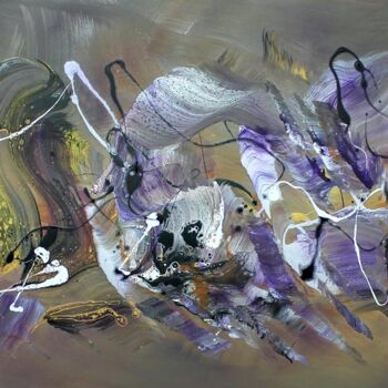 Painting titled "Dance With Me" by Paresh Nrshinga F R S A, Original Artwork, Acrylic Mounted on Wood Stretcher frame