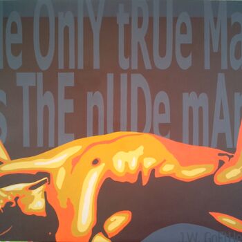 Painting titled "Goethe said..." by Gael-Dwight, Original Artwork, Acrylic