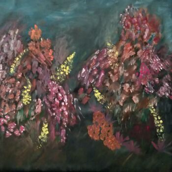 제목이 "Abstract Florals"인 미술작품 Gitika Singh로, 원작, 아크릴