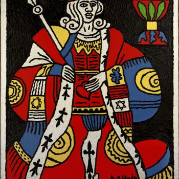 Peinture intitulée "Salomon et savoir" par Marcel Mariono, Œuvre d'art originale, Acrylique