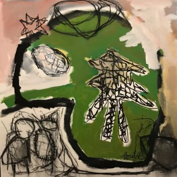 Peinture intitulée "Les filles font le…" par Johanne Proulx, Œuvre d'art originale, Acrylique