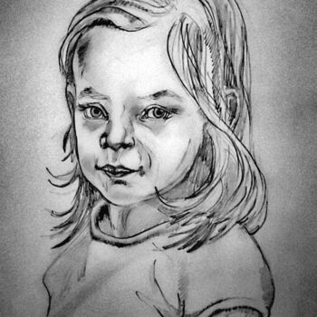Drawing titled "Tête du lendemain (…" by Jean-Pierre Emond, Original Artwork, Pencil