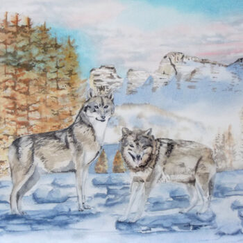 Peinture intitulée "Aquarelle originale…" par Isabelle Redonnet, Œuvre d'art originale, Aquarelle