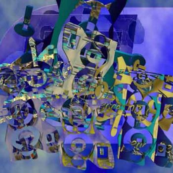 Digital Arts με τίτλο "Altar For Peace 71-3" από Alberto Cerritos, Αυθεντικά έργα τέχνης