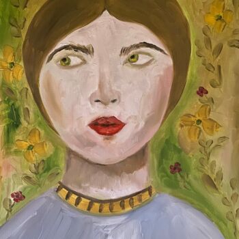 Peinture intitulée "Olivia" par Kamila Polak, Œuvre d'art originale, Huile