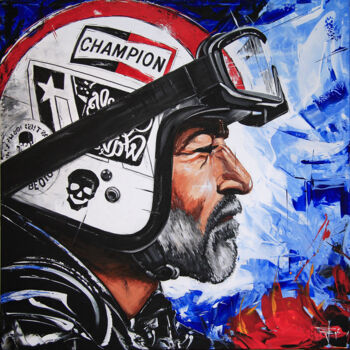 Painting titled "CHAMPION" by Egidio Gariano, Original Artwork, Acrylic Mounted on Wood Stretcher frame
