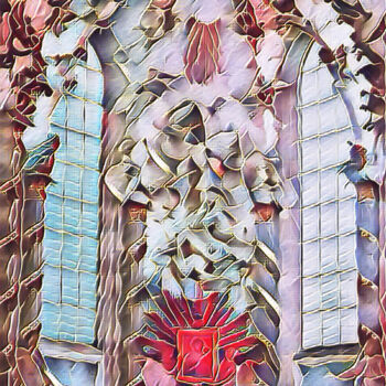 Arts numériques intitulée "The Flower Altar -…" par Armajay, Œuvre d'art originale, Peinture numérique