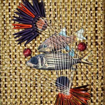 Collages intitulée "Fish dance 3" par Iztok Šostarec, Œuvre d'art originale, Collages