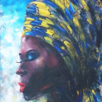 Pintura intitulada "Dressed Up" por Mbongeni, Obras de arte originais, Acrílico