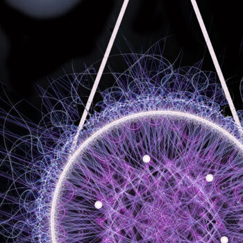 Digital Arts titled "Dream Catcher Purpl…" by James Shaw, Original Artwork, Digital Painting