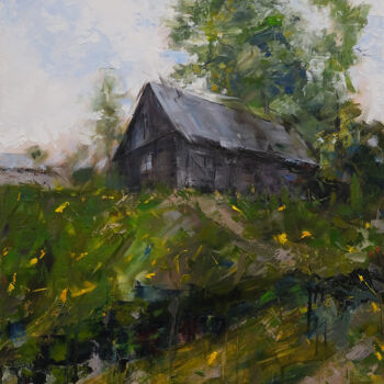 "Landscape "abandone…" başlıklı Tablo Ruslan Gubaydullin tarafından, Orijinal sanat, Petrol Ahşap Sedye çerçevesi üzerine mo…