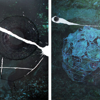 Painting titled "Nido Oculto" by Jesus Tejedor, Original Artwork, Acrylic