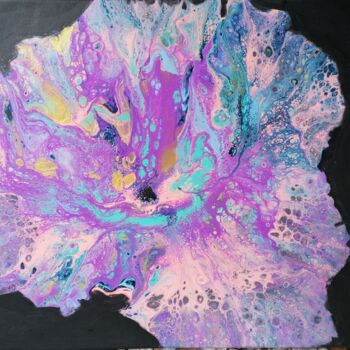 Peinture intitulée "Coeur de pensée 2" par Lea Monnier Art, Œuvre d'art originale, Acrylique