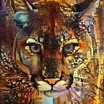 Digital Arts με τίτλο "Puma Gold" από L.Roche, Αυθεντικά έργα τέχνης, 2D ψηφιακή εργασία