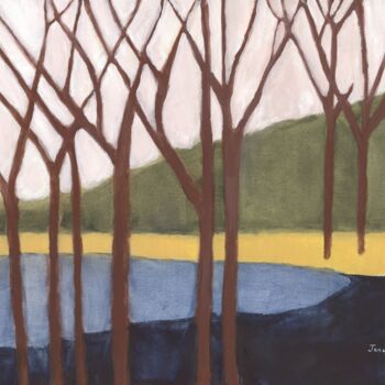 Painting titled "Holiday Hideaway fo…" by Janel Bragg, Original Artwork, Watercolor
