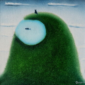 Peinture intitulée "Expectation" par Oleg Sidorov, Œuvre d'art originale, Huile