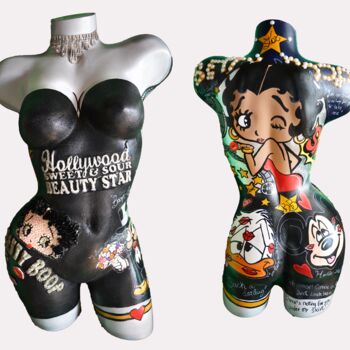 绘画 标题为“Body_ Betty Boop” 由Antonella Castrovillari, 原创艺术品, 丙烯